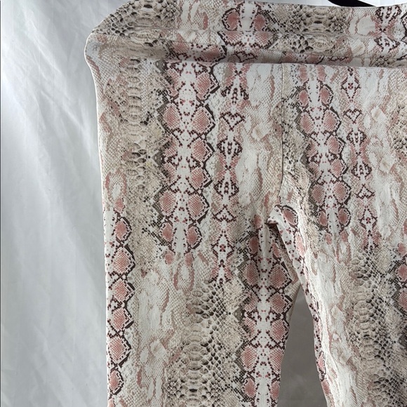 Zac and Rachel Beige and Pink Snake Print Pants - Picture 5 of 5